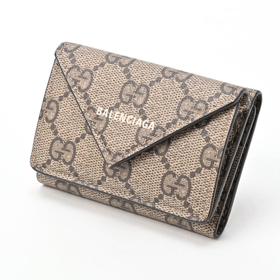 Gucci Monogram outlets Trifold Wallet