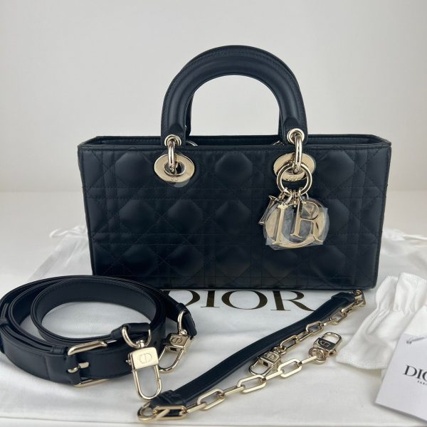 imgrc0104649431 Christian Dior Lady D joy Lady Ghw Gold Hardware Black