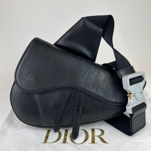 imgrc0106388890 Christian Dior Saddle Messenger Bag Black