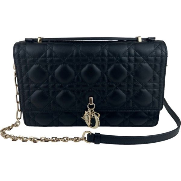 imgrc0106408460 Christian Dior MyDior Top Handle Bag Cannage Black