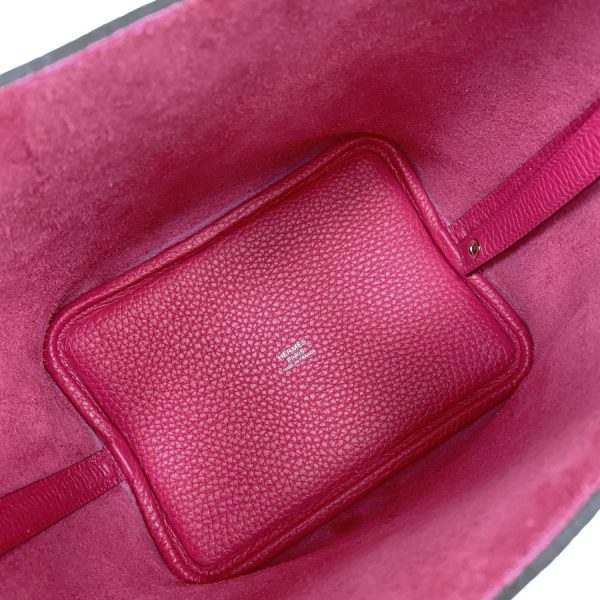 imgrc0106620257 Hermes PM Picotin Eclat Taurillon Clemence Swift Rosemexico Rougecour Bag Pink