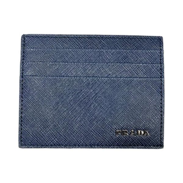 imgrc0108139537 Prada Card Case Business Card Holder Leather Navy Black