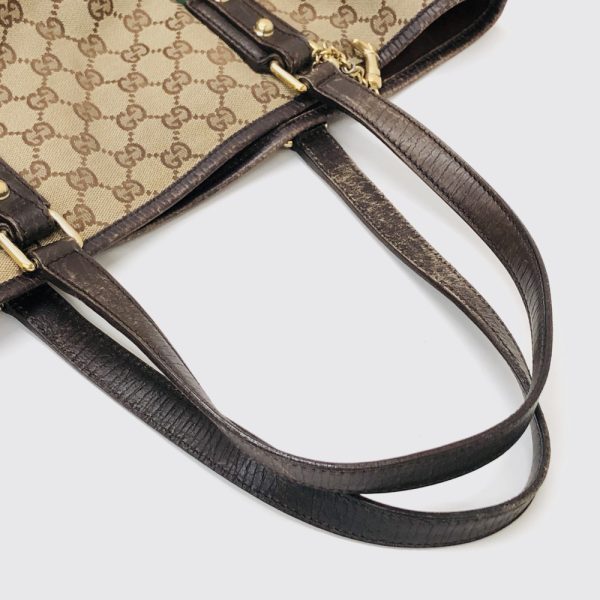 imgrc0108577921 Gucci Sherry Line GG Canvas Tote Bag Beige