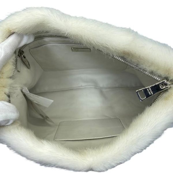 imgrc0110590628 Prada Clutch Bag Fur White