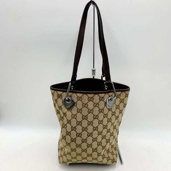 imgrc0111414639 Gucci GG Canvas Tote Bag Brown