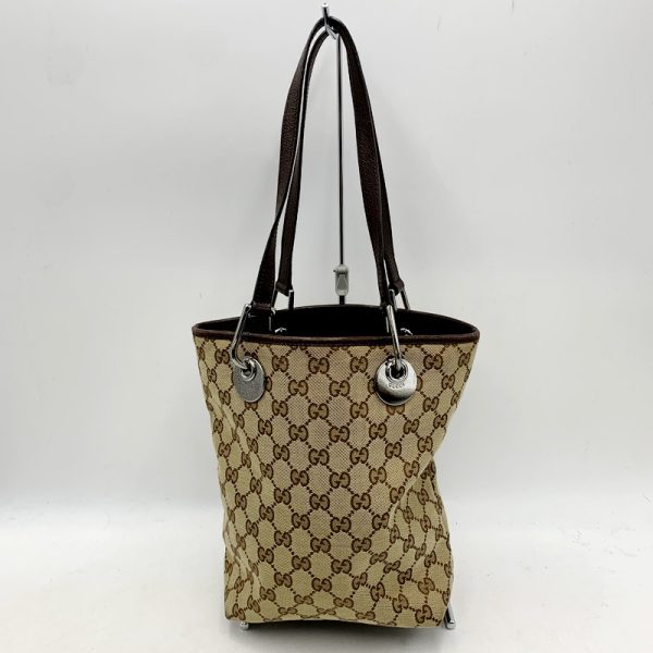 imgrc0111414640 Gucci GG Canvas Tote Bag Brown