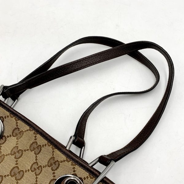 imgrc0111414646 Gucci GG Canvas Tote Bag Brown