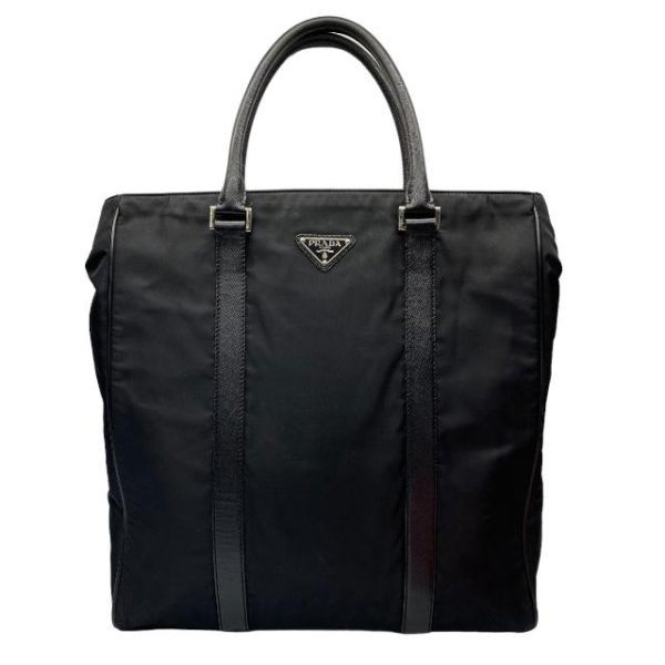 imgrc0111582340 Prada Tote Bag Nylon Black