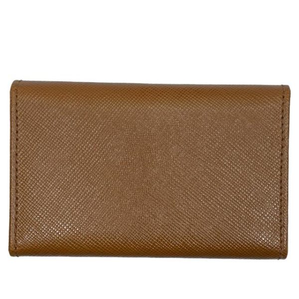 imgrc0115331775 Prada Key Case Leather Brown Gold