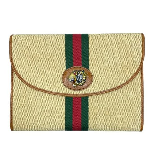 imgrc0115683230 Gucci Raja Clutch Bag Ivory Brown