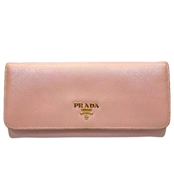 imgrc0115742201 Prada Wallet Long Wallet Bifold Leather Pink