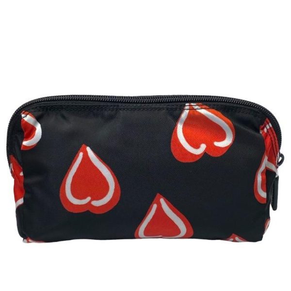 imgrc0115905252 Prada Cosmetic Pouch Nylon Black Red