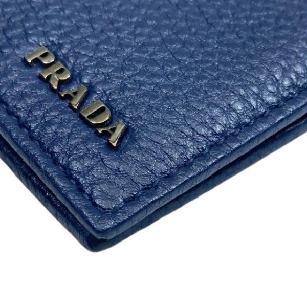 imgrc0115965583 Prada Card Case Bifold Leather Navy