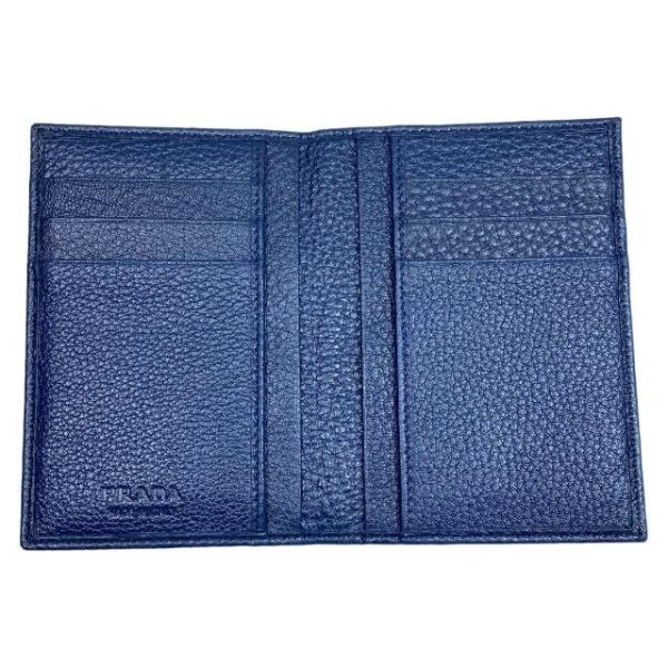 imgrc0115965584 Prada Card Case Bifold Leather Navy