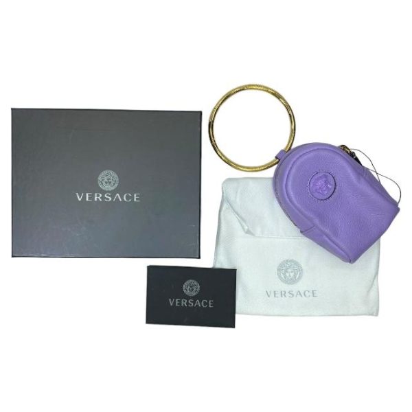 imgrc0116083591 Versace Medusa Purple Bag Leather Pouch Charm