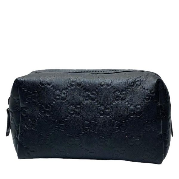 imgrc0116333803 Gucci Cosmetic Pouch Leather Black