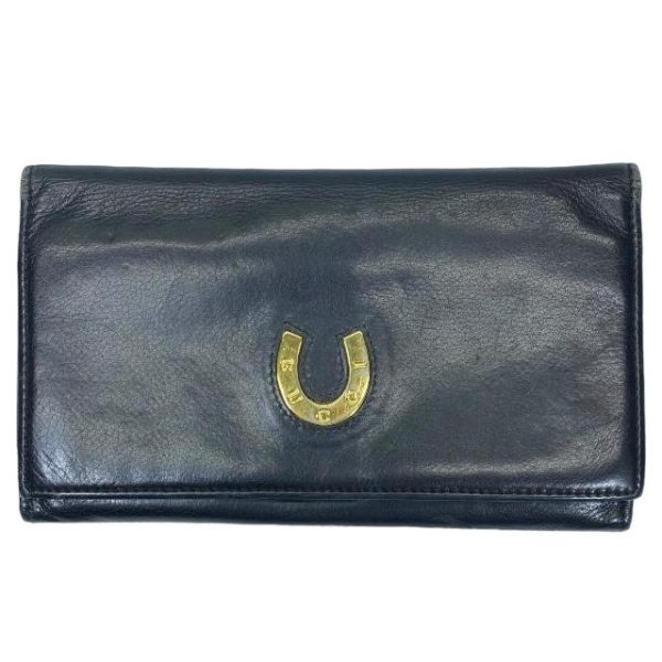 imgrc0116901559 Gucci Long Wallet Horseshoe Black