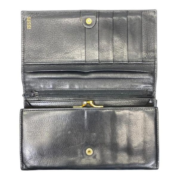 imgrc0116901563 Gucci Long Wallet Horseshoe Black