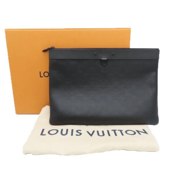 imgrc0119372880 Louis Vuitton Shadow Pochette Clutch Bag Black