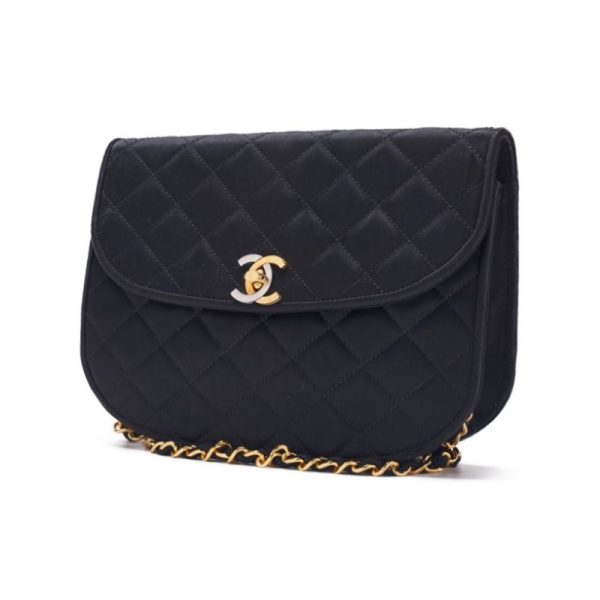 imgrc0124412746 Chanel Matelasse Paris Limited Chain Satin Leather Shoulder Bag Black