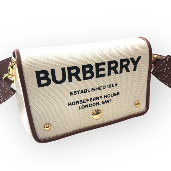 imgrc0135308968 Burberry Horseferry Printed Cotton Crossbody Bag Brown