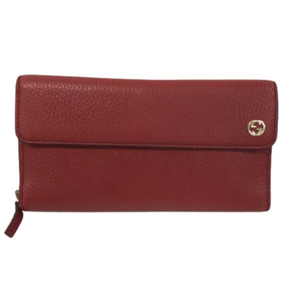 imgrc0160326792 Gucci Interlocking G Long Wallet Red