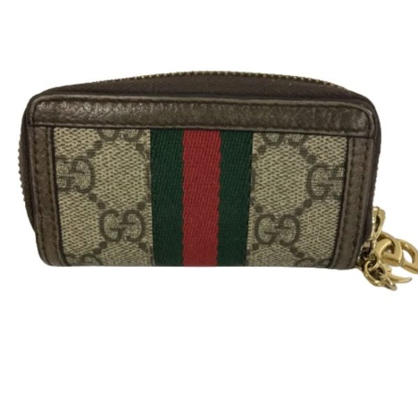 imgrc0166646227 Gucci Sherry Line Round Zipper Key Case Beige