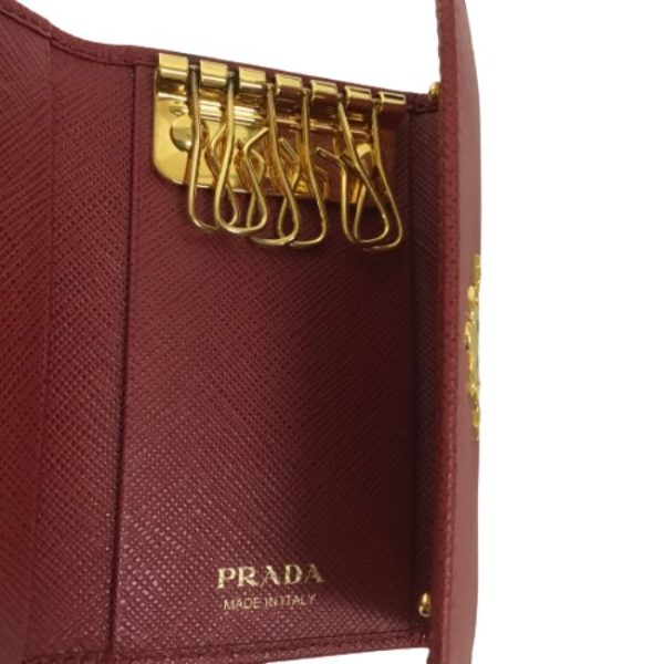 imgrc0176915800 Prada Saffiano Key Case Red