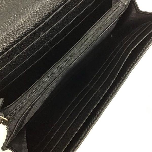 imgrc0176916880 Gucci Dollar Calf Long Wallet GG Black