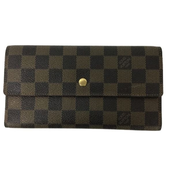 imgrc0183248807 Louis Vuitton Damier Portefeuil Long Wallet Brown