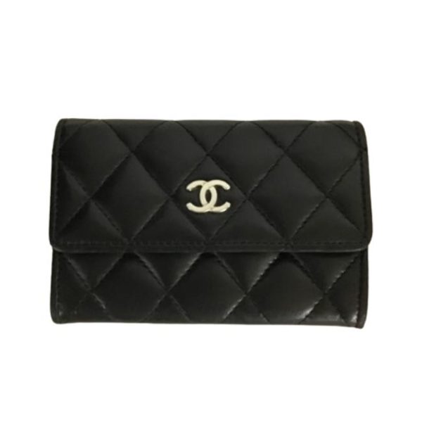 imgrc0188787677 Chanel Card Case Lambskin Black