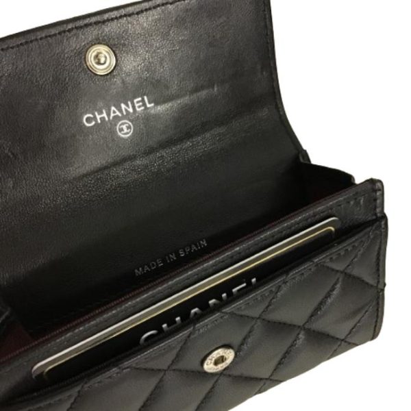 imgrc0188787681 Chanel Card Case Lambskin Black