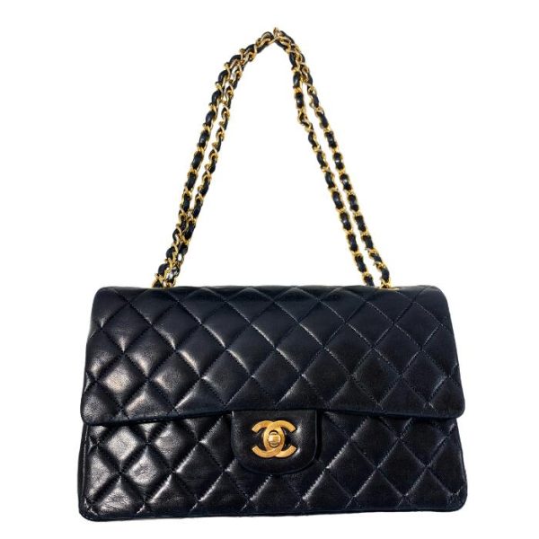 imgrc0197367185 Chanel Matelasse Lambskin Turnlock Handbag Black