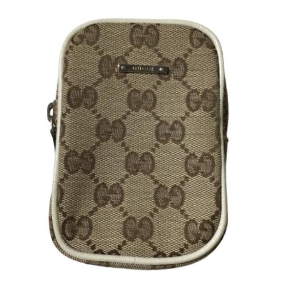 imgrc0197681888 Gucci Cigarette Case GG Canvas Pouch Brown