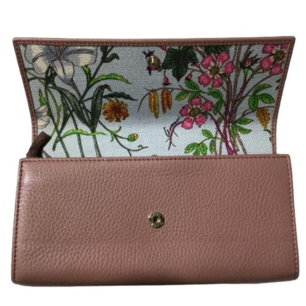 imgrc0199048585 Gucci Continental Flora Line Wallet Pink