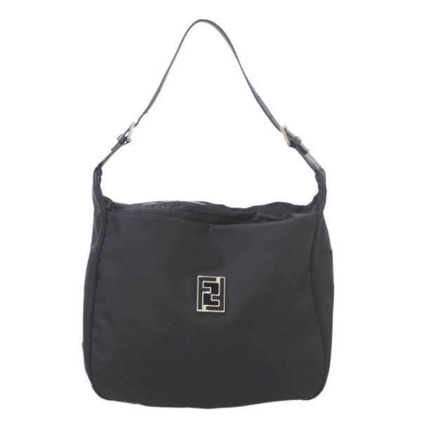 is231001sc03 1 Fendi Nylon Shoulder Bag Black