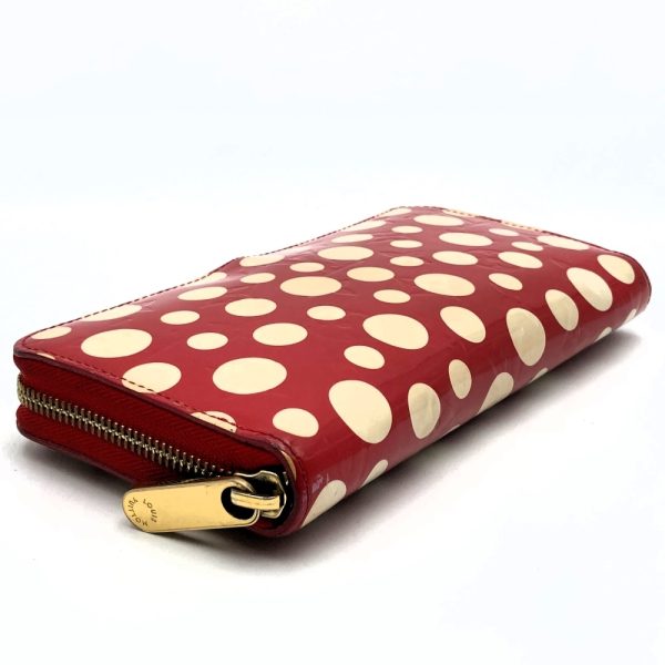 it0cjp8gus9j 4 Louis Vuitton Zippy Wallet Dot Infinity Yayoi Kusama Long Wallet Monogram Vernis Red