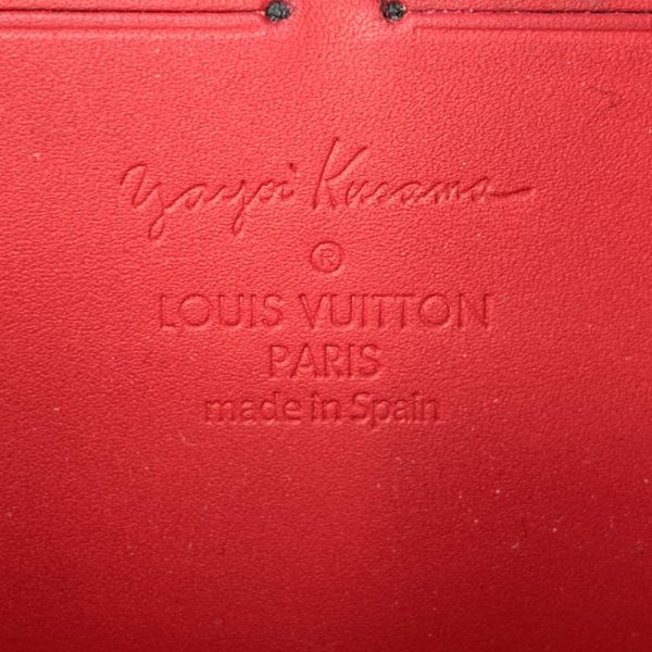 it0cjp8gus9j 7 Louis Vuitton Zippy Wallet Dot Infinity Yayoi Kusama Long Wallet Monogram Vernis Red