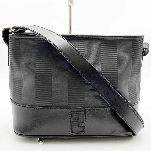 it0jv043q1la 5 Fendi Pekan PVC Crossbody Bag Black