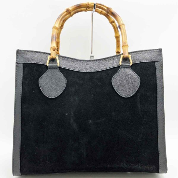 it0rz3m4x4xe 2 Gucci Bamboo Tote Bag Suede Black