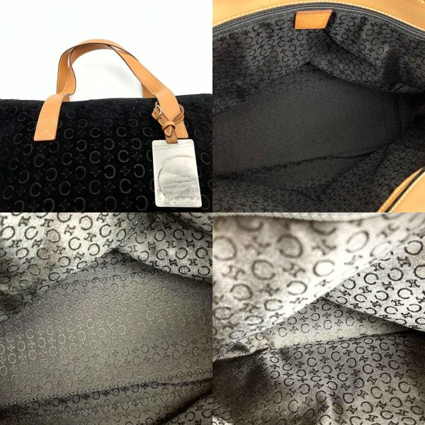 it1v31moh1f2 8 c Celine Tote Bag Handbag Macadam Black Suede Leather