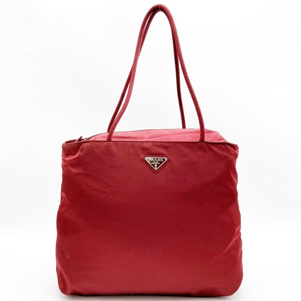 it2axa811vhc 1 Prada Nylon Shoulder Bag Red