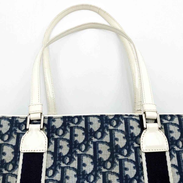 it2e6e7gyayx 8 Christian Dior Trotter Tote Shoulder Bag Number 1 PVC Navy