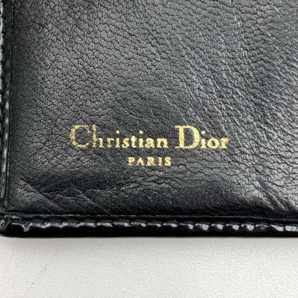 it2yg35s6uy4 7 Christian Dior Bifold Wallet Lady Dior Enamel Black