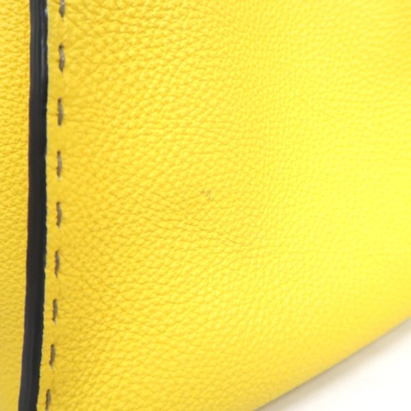 it319516 8 Fendi Handbag 2way Peekaboo Leather Yellow