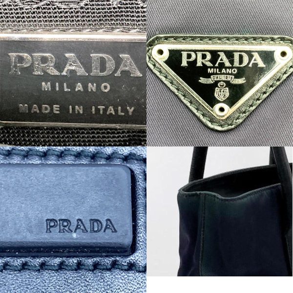 it38eq61xlu9 13 c Prada Nylon Shoulder Bag Triangle Logo Black