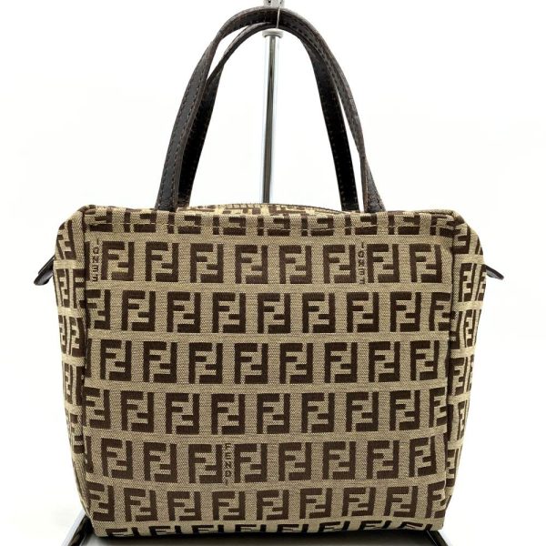 it3a33zq08f6 2 Fendi Zucchino Canvas Mini Handbag Beige Brown