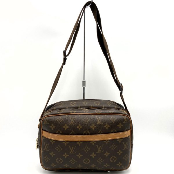 it3biovdrxu8 1 Louis Vuitton Reporter PM Crossbody Shoulder Bag Monogram Canvas Brown