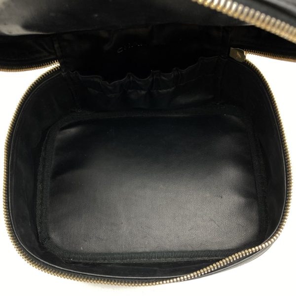 it3lzyvskfrg 6 Chanel Bicolor Vanity Bag Lambskin Makeup Pouch Black