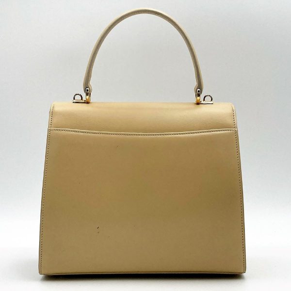 it3stsvuvtbc 2 GUCCI Handbag Bag Beige Ivory Leather Womens Fashion Vintage